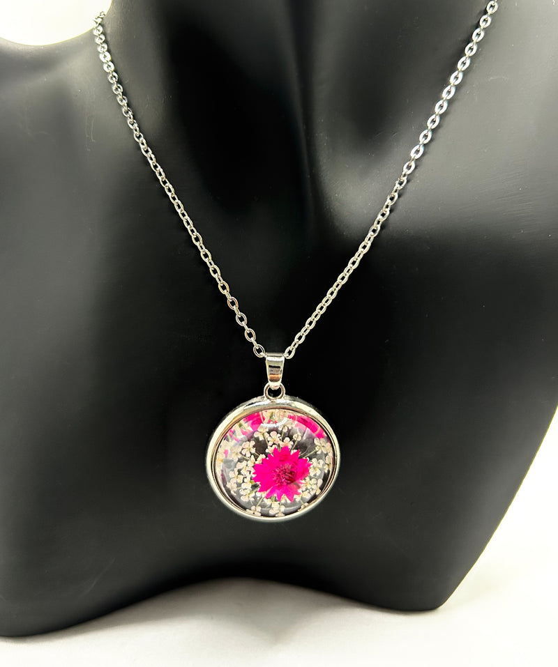 The Enchanted Crimson Meadow Necklace