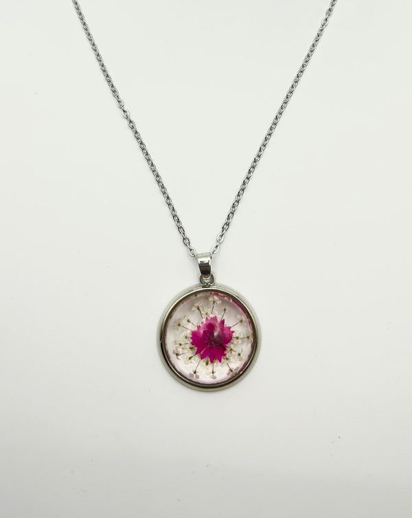 The Enchanted Crimson Meadow Necklace