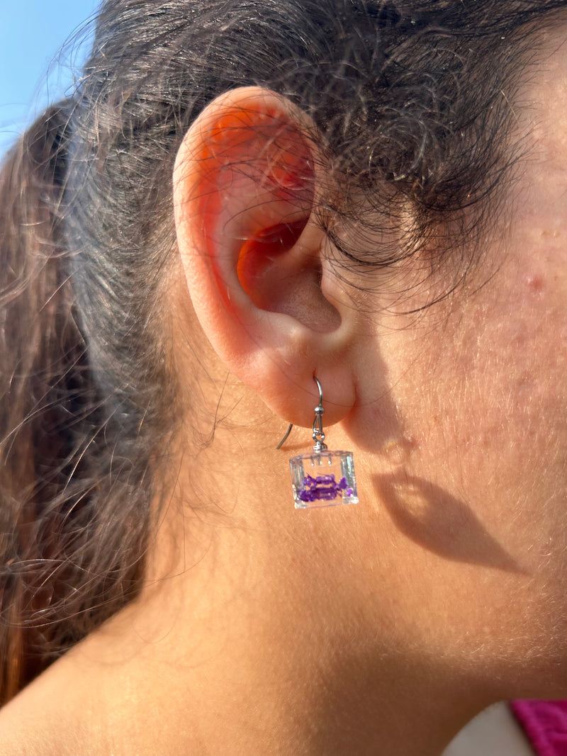 Petite Blossom Cube Earring