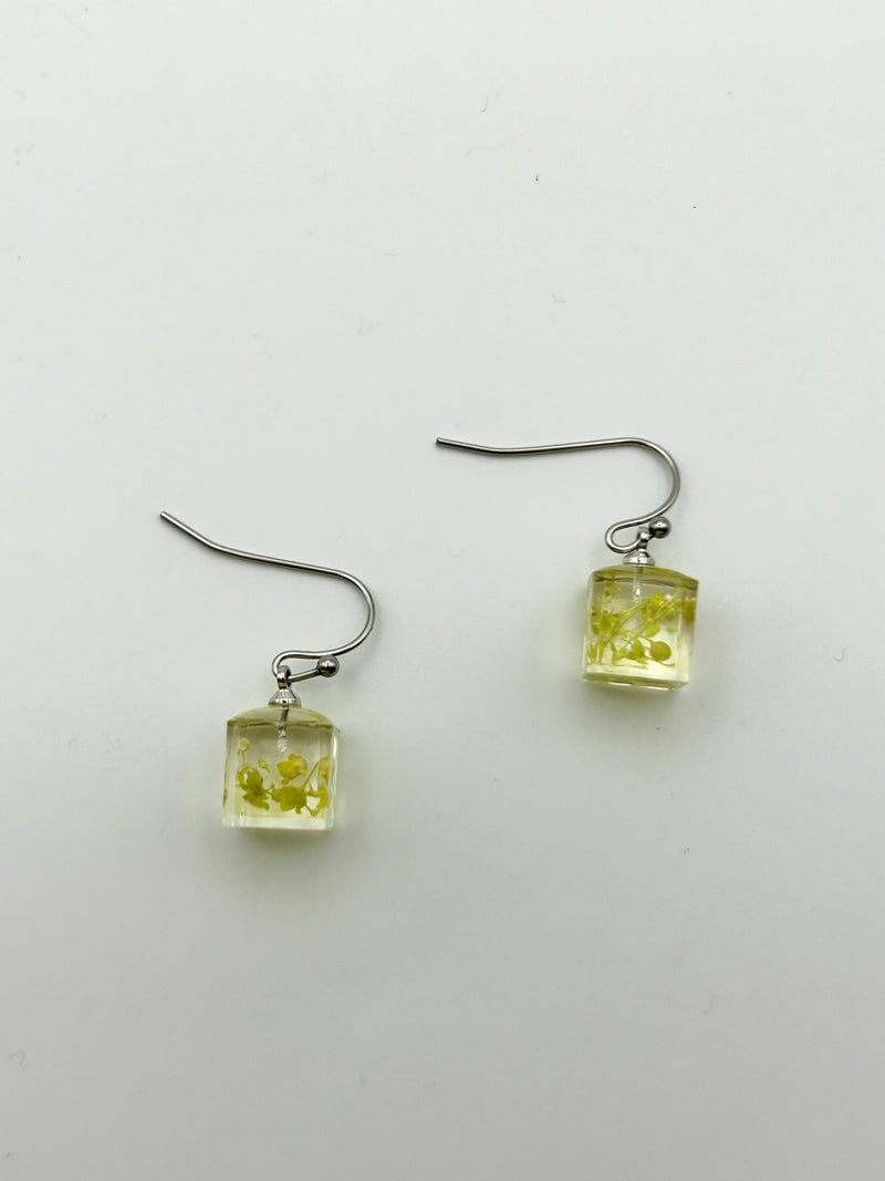 Petite Blossom Cube Earring