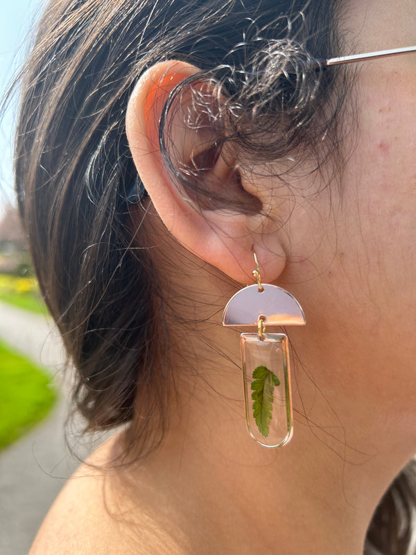 The Bedazzled Fern Earring