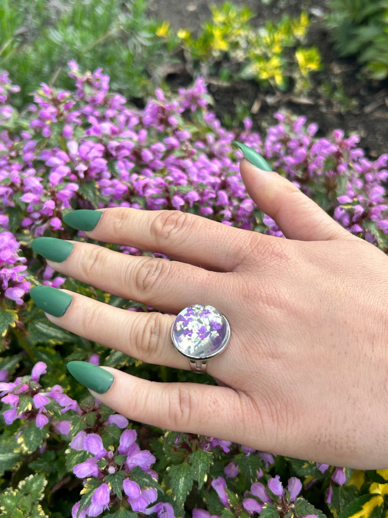 Floral Infinity Rings