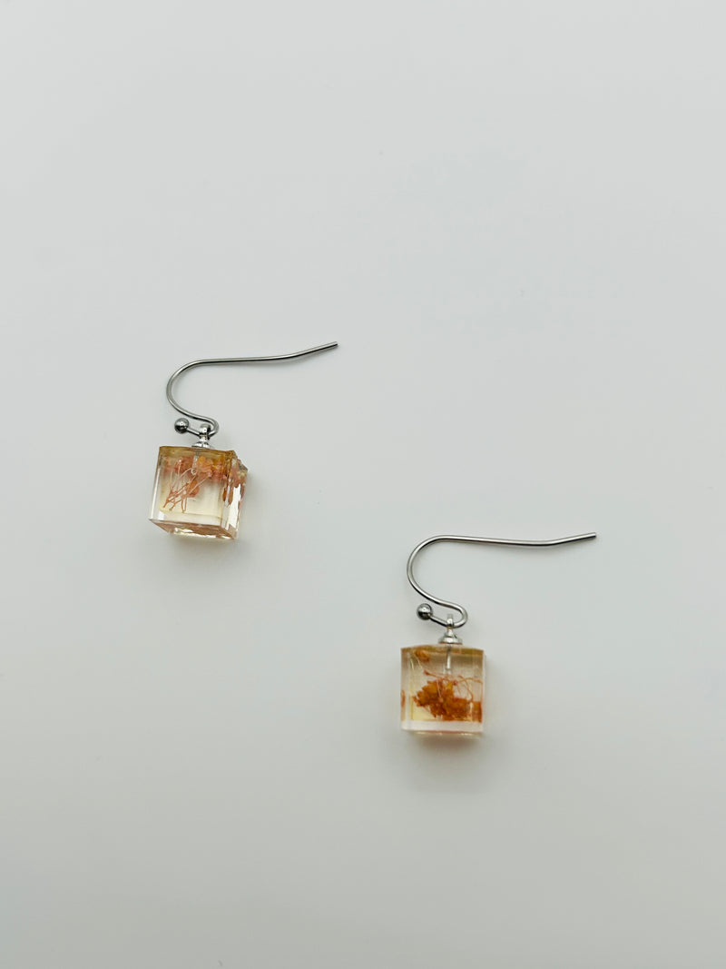 Petite Blossom Cube Earring