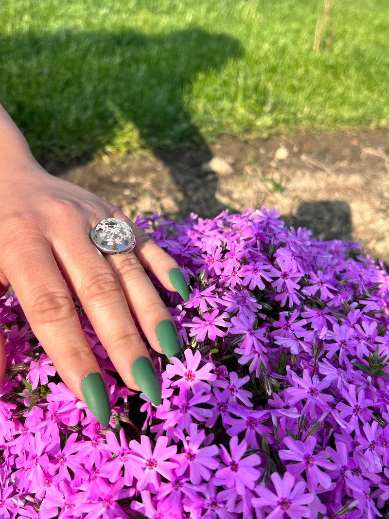 Floral Infinity Rings